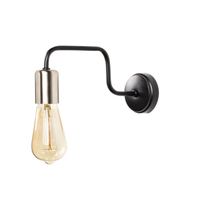 Lampa de perete Denge-3432, negru, metal, 4x28 cm