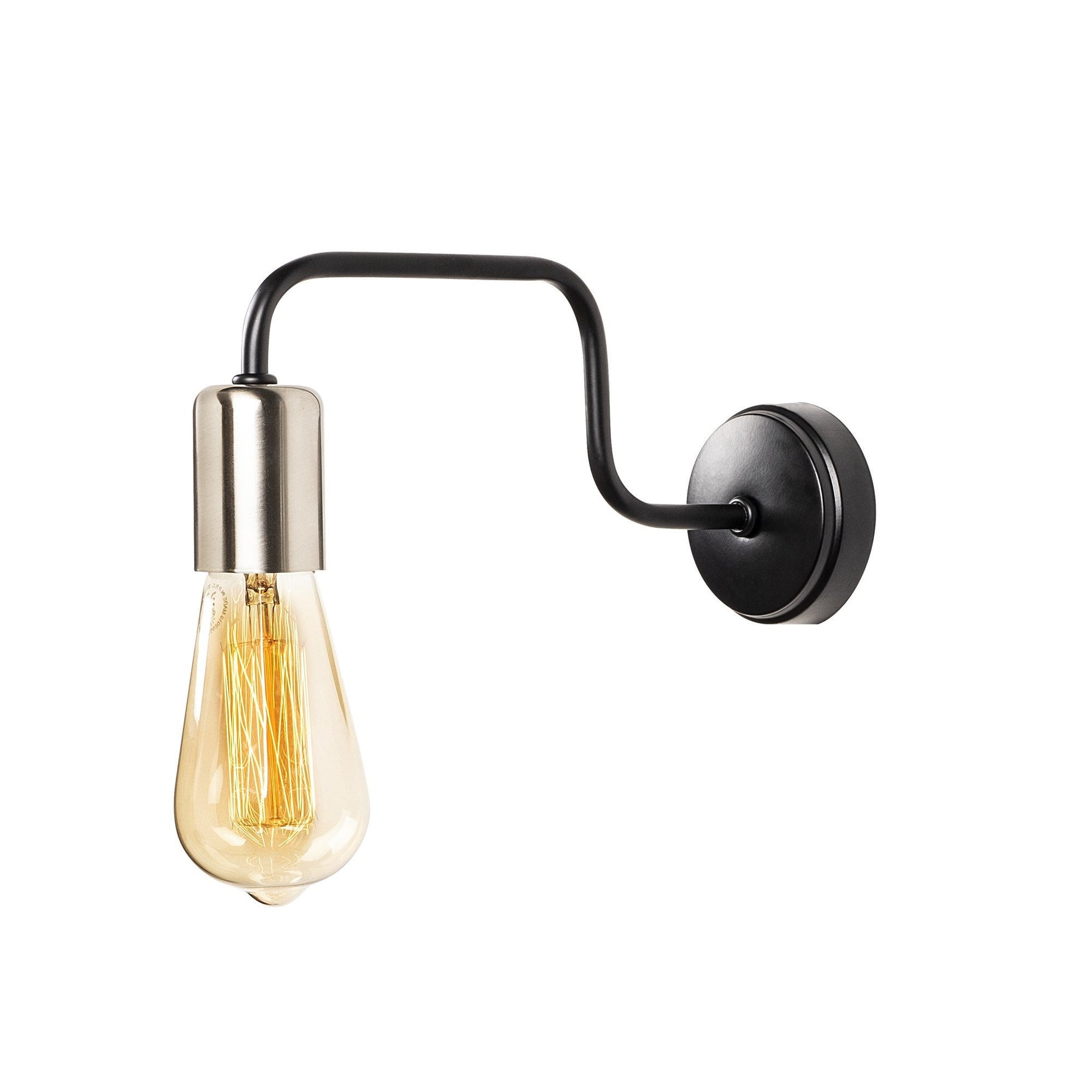 Lampa de perete Denge-3432, negru, metal, 4x28 cm
