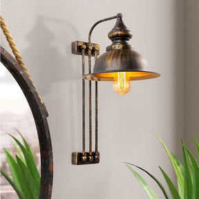Lampa de perete 3743, maro, metal, 28x32x53 cm