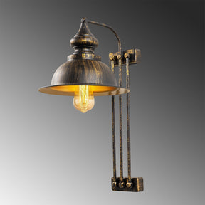 Lampa de perete 3743, maro, metal, 28x32x53 cm