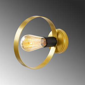Lampa de perete Halka-3931, auriu, metal, 4x23x20 cm