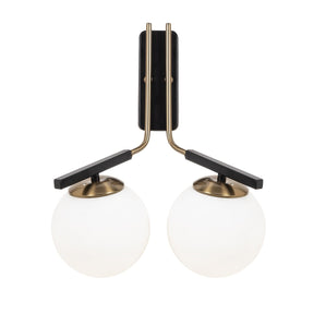 Lampa de perete 4016, negru, metal, 32x20x40 cm
