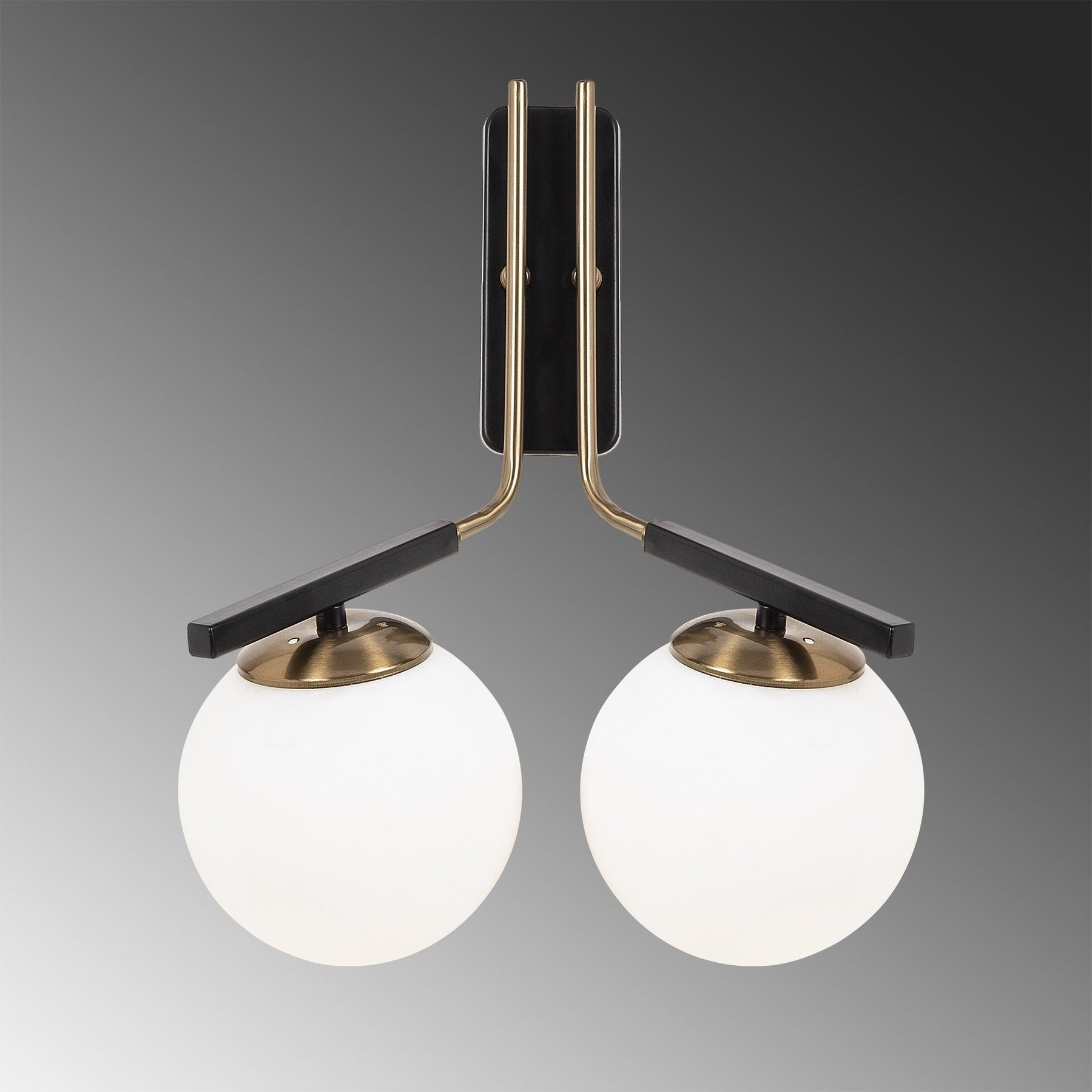 Lampa de perete 4016, negru, metal, 32x20x40 cm