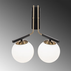 Lampa de perete 4016, negru, metal, 32x20x40 cm