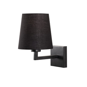 Lampa de perete 4658, negru, metal/material textil, 18x24x30 cm