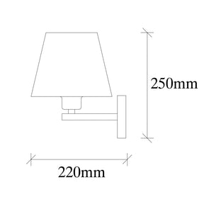 Lampa de perete Profil, 4661, cadru metalic/sticla, negru/alb, 22x25x25 cm