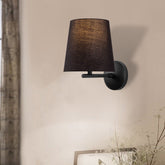 Lampa de perete Profil, 4681, cadru metalic/material textil, negru, 18x22x26 cm