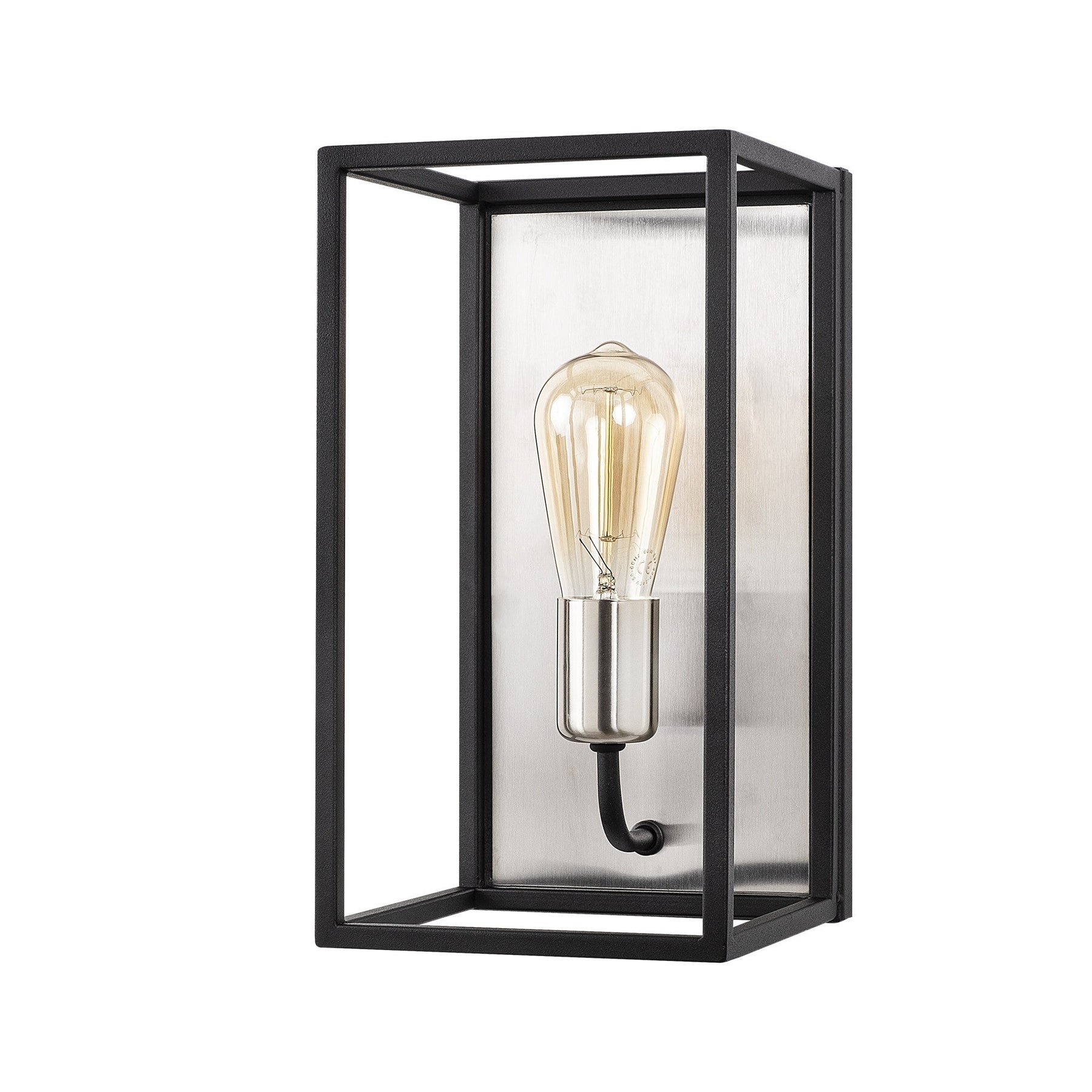 Lampa de perete Kafes-5566, negru, metal, 17x19x32 cm
