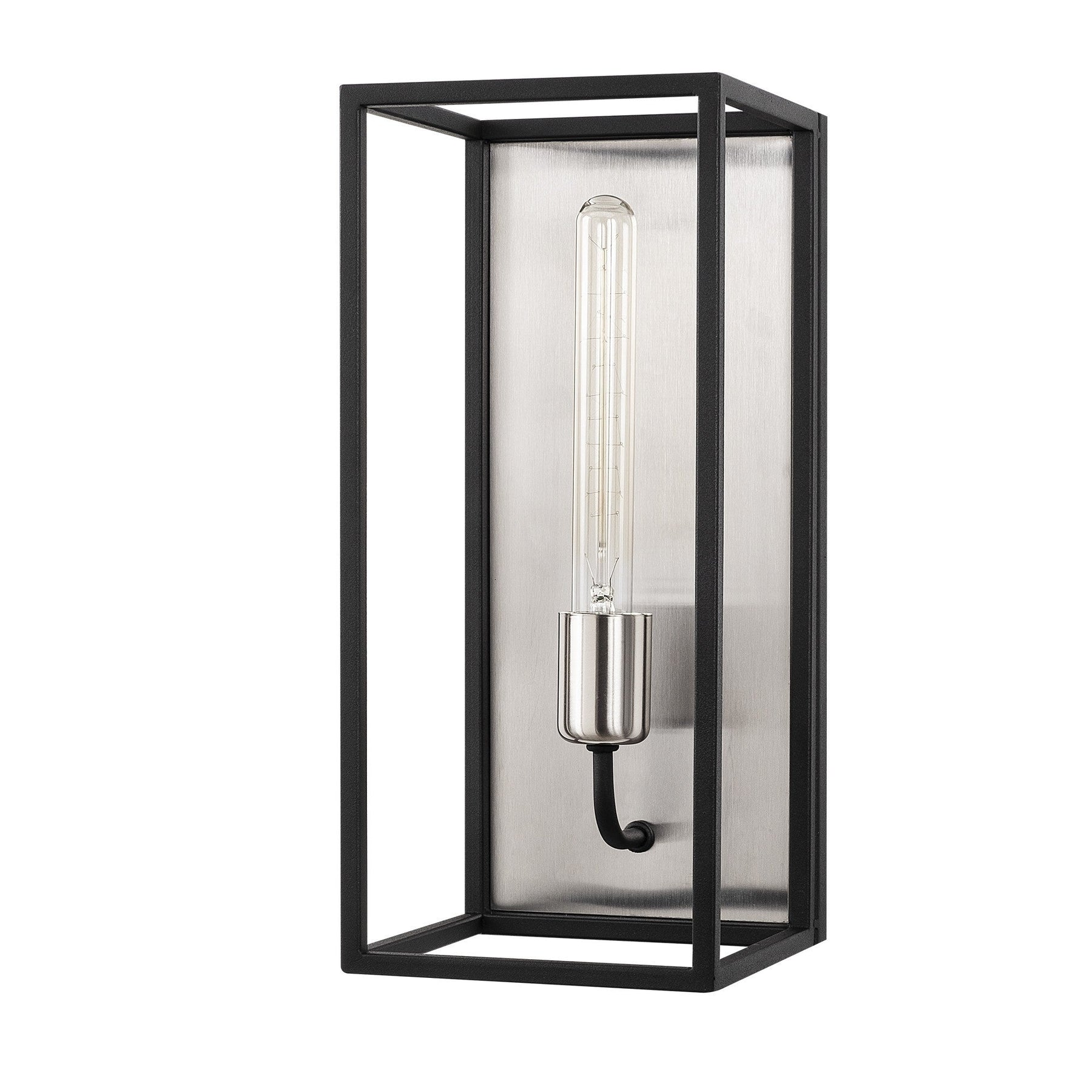 Lampa de perete Kafes-5571, negru, metal, 17x19x39 cm