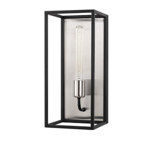 Lampa de perete Kafes-5571, negru, metal, 17x19x39 cm