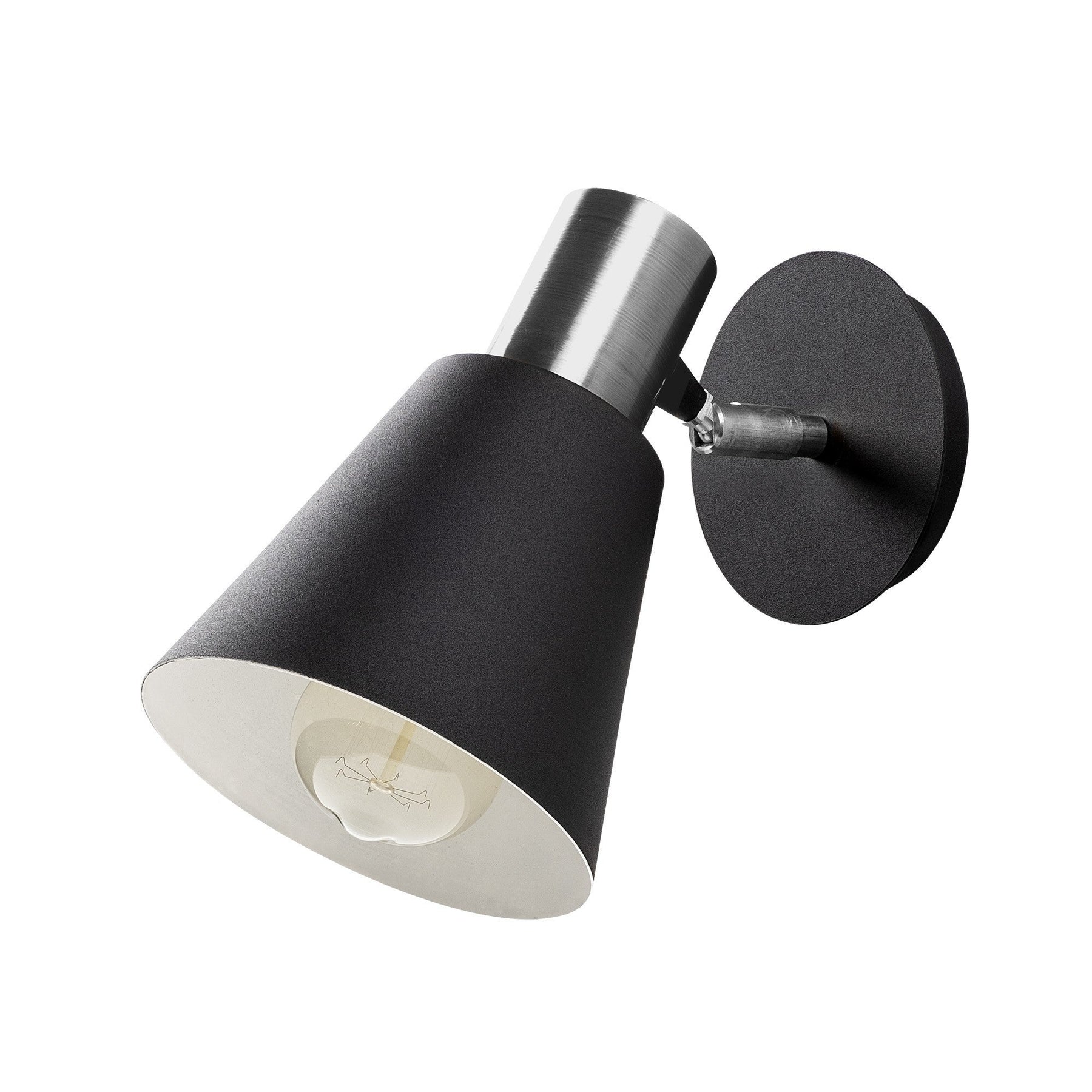Lampa de perete Kem-6347, negru, metal, 25x14x22 cm