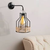 Lampa de perete Fiko-6601, negru, metal, 17x27x33 cm