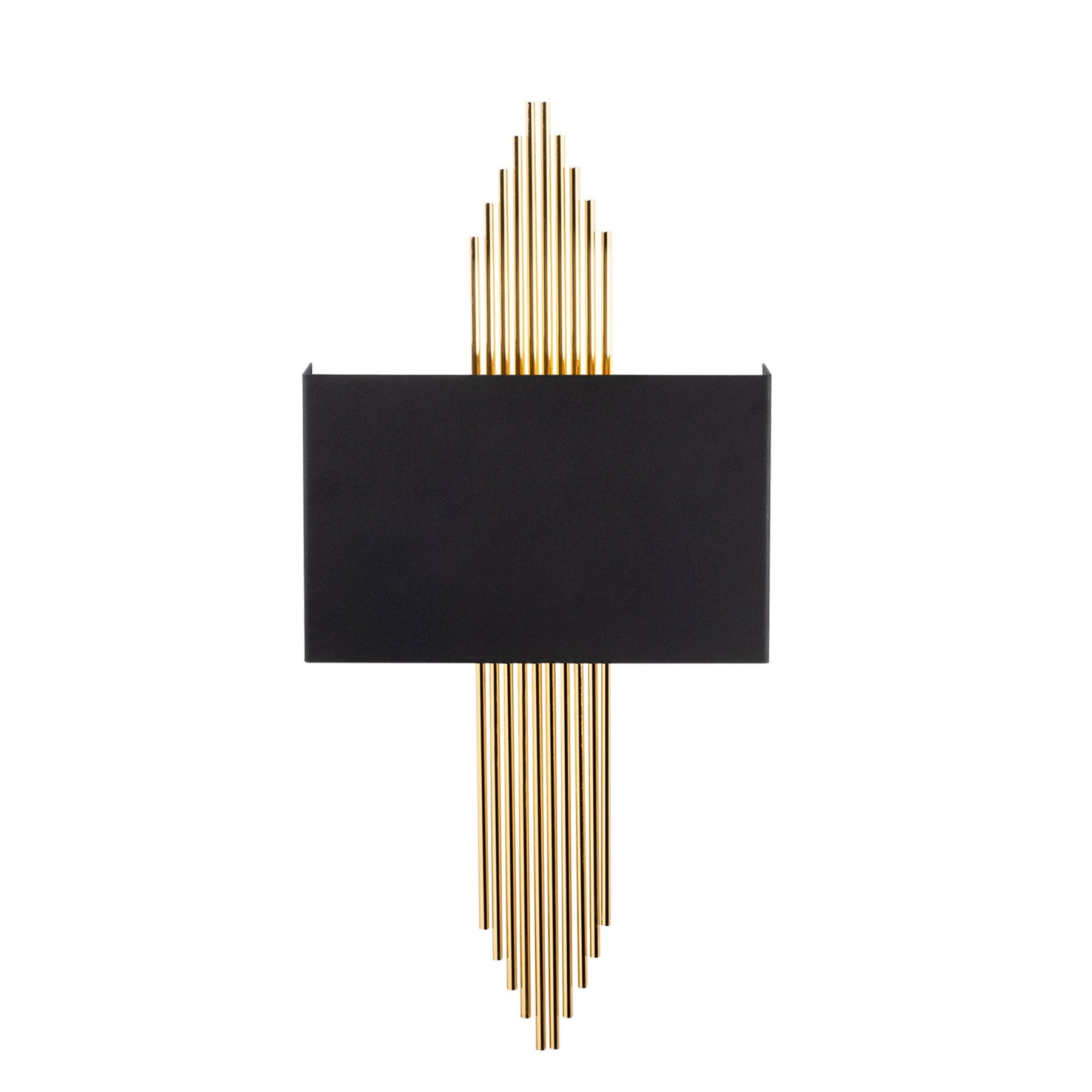 Lampa de perete 612-A, negru/auriu, metal, 75x10x22 cm