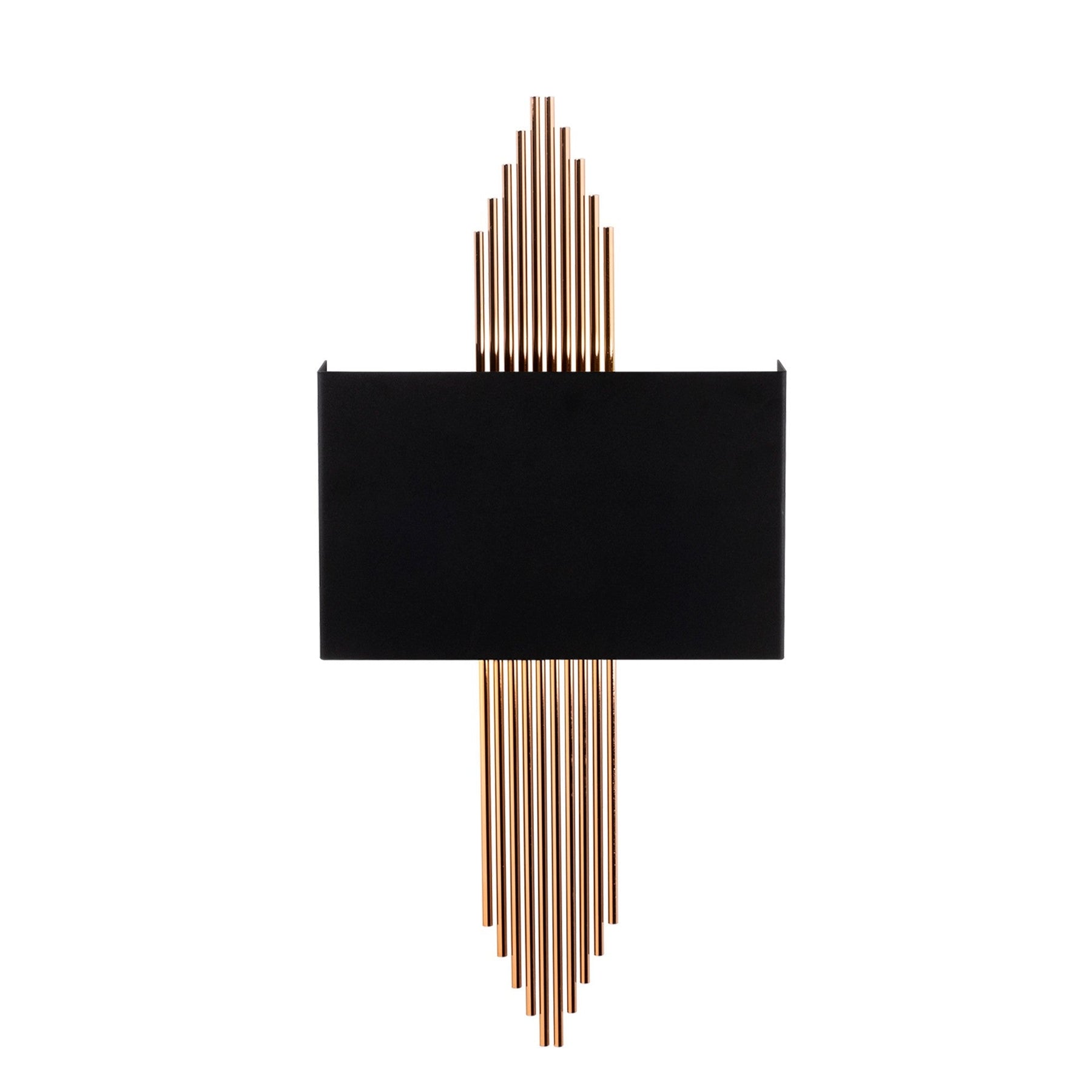 Lampa de perete 613-A, negru/maro, metal, 75x10x22 cm