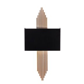 Lampa de perete 613-A, negru/maro, metal, 75x10x22 cm