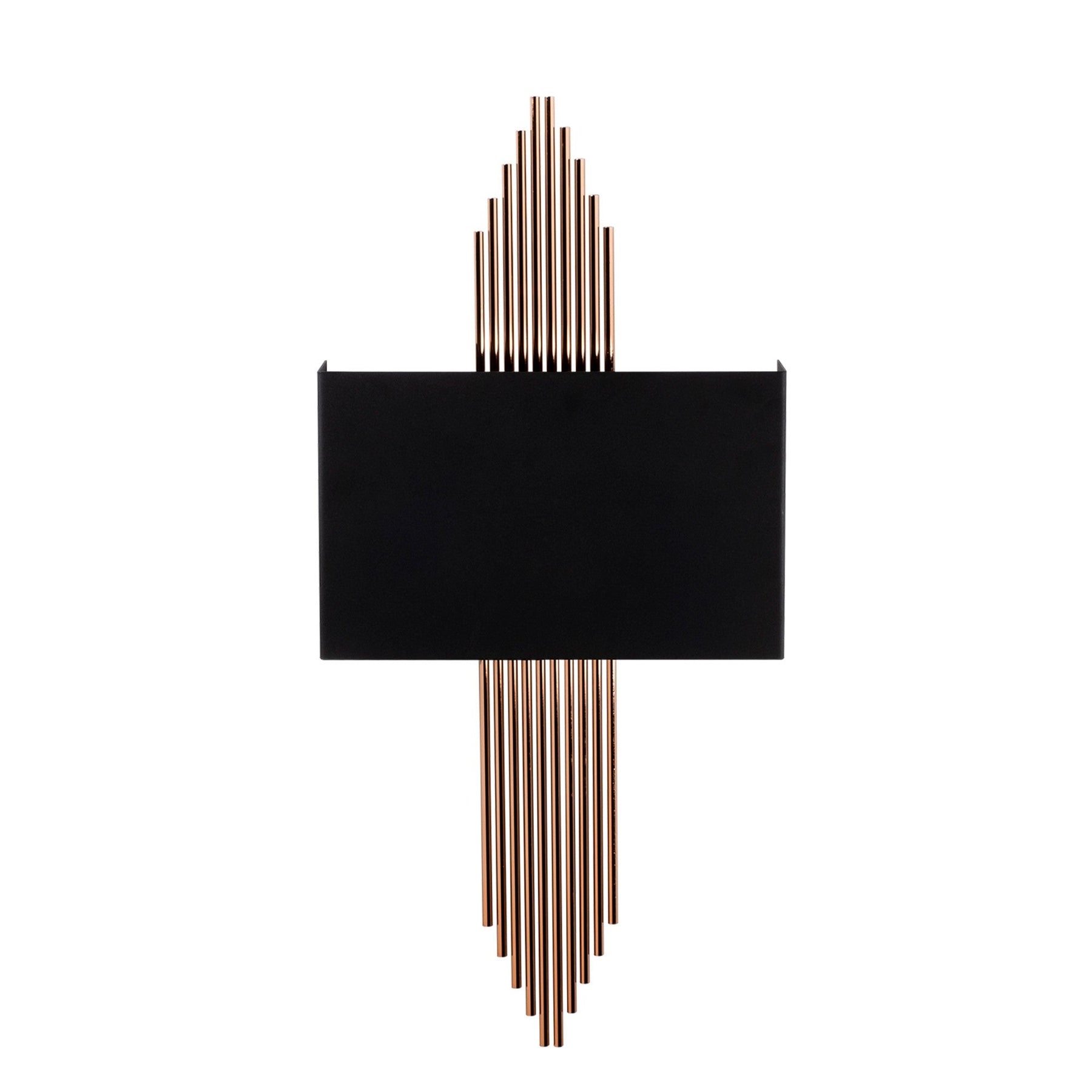 Lampa de perete 613-A, negru/maro, metal, 75x10x22 cm