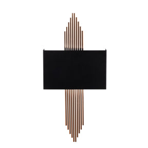 Lampa de perete 613-A, negru/maro, metal, 75x10x22 cm