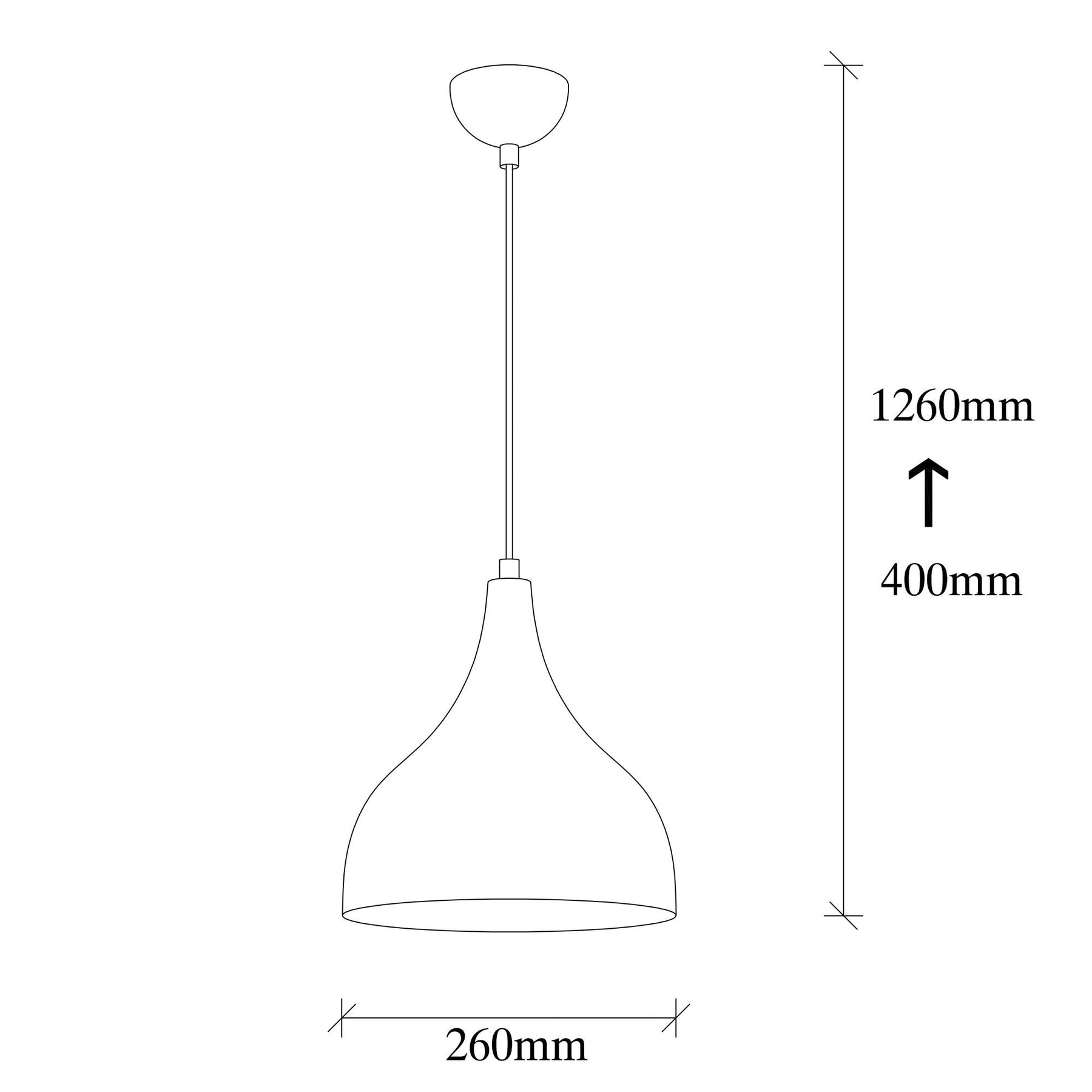 Lustra Saglam-3726, negru/auriu, metal, 26x126 cm