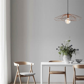 Lustra Tel, 6501, cadru metalic, auriu-roze, 50x111 cm