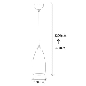 Lustra Smoked-040, negru/fumuriu, metal/sticla, 127x13 cm