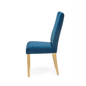 Scaun DIEGO 3, stofa catifelata albastru marin, 47x59x99 cm
