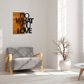 Accesoriu decorativ 899SKL1290, negru/stejar, lemn/metal, 54x58 cm