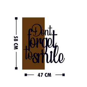 Accesoriu decorativ 899SKL1335, negru/stejar, metal/lemn, 47x58 cm