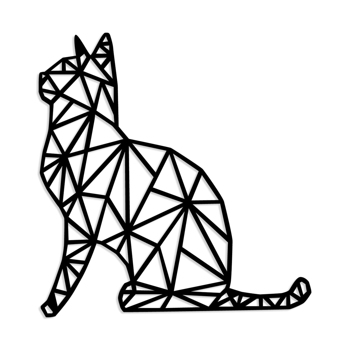 Accesoriu decorativ Kedi, negru, lemn, 35x46 cm