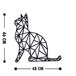 Accesoriu decorativ Kedi, negru, lemn, 35x46 cm