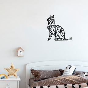 Accesoriu decorativ Kedi, negru, lemn, 35x46 cm