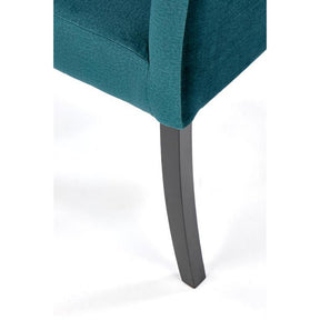 Scaun CLARION 2, negru/turcoaz, 42X58X97 cm
