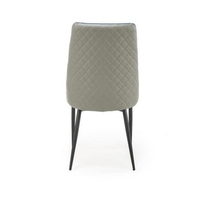 Scaun K448, gri deschis/albastru, 50x54x95 cm
