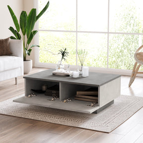 Masuta cafea LV17-GT, gri, PAL melaminat, 90x32x60 cm