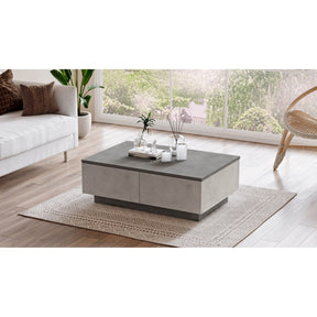 Masuta cafea LV17-GT, gri, PAL melaminat, 90x32x60 cm