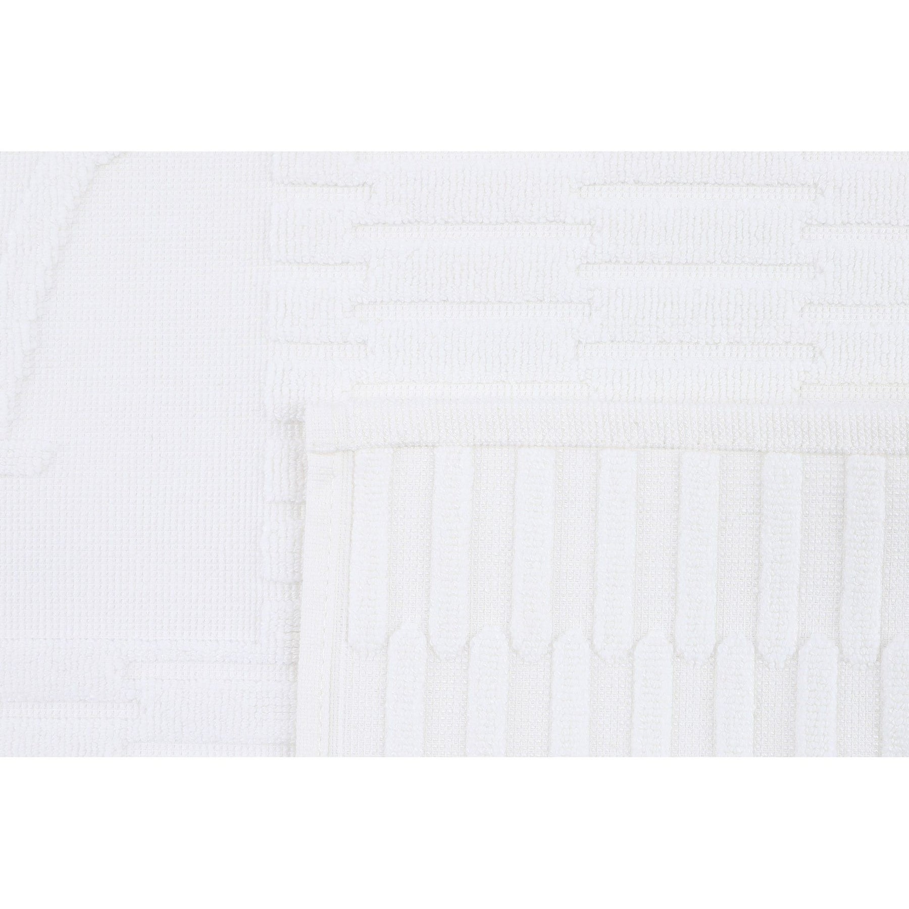 Set 4 prosoape bucatarie Linda, 50x70-90x145 cm, material bumbac, alb/bej