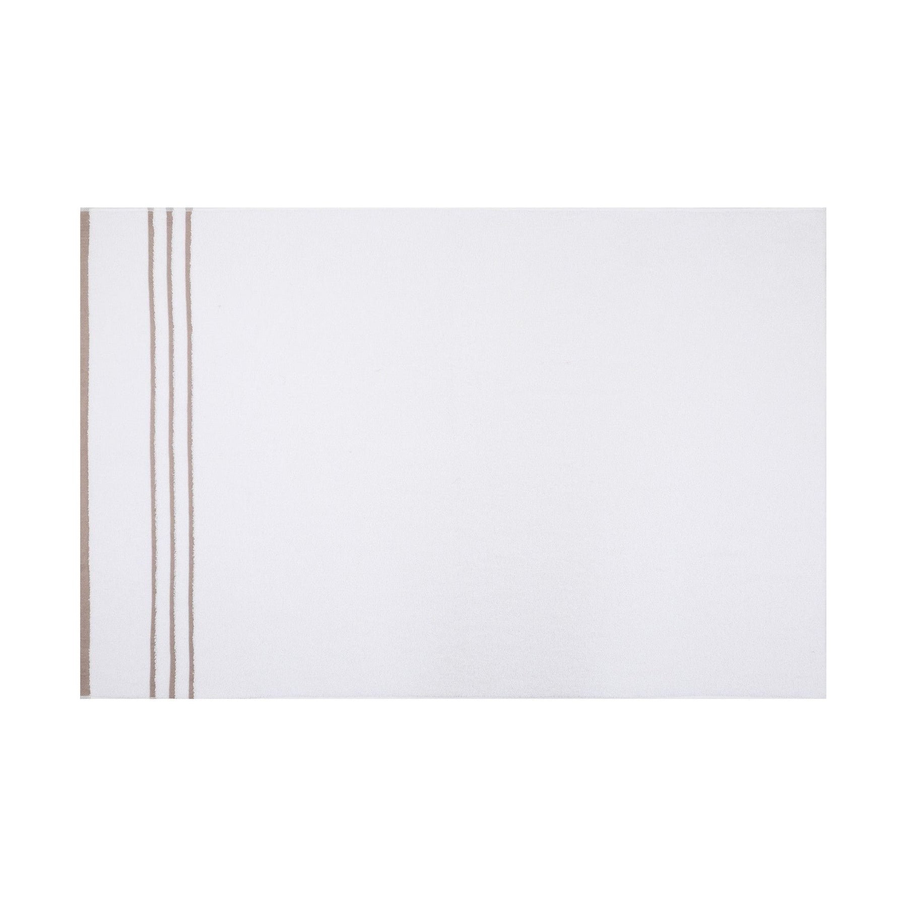 Set 4 prosoape bucatarie Linda, 50x70-90x145 cm, material bumbac, alb/bej