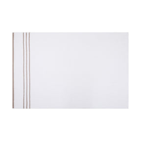 Set 4 prosoape bucatarie Linda, 50x70-90x145 cm, material bumbac, alb/bej