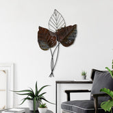 Accesoriu decorativ Fall 3, maro, metal, 45x85 cm