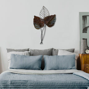 Accesoriu decorativ Fall 3, maro, metal, 45x85 cm
