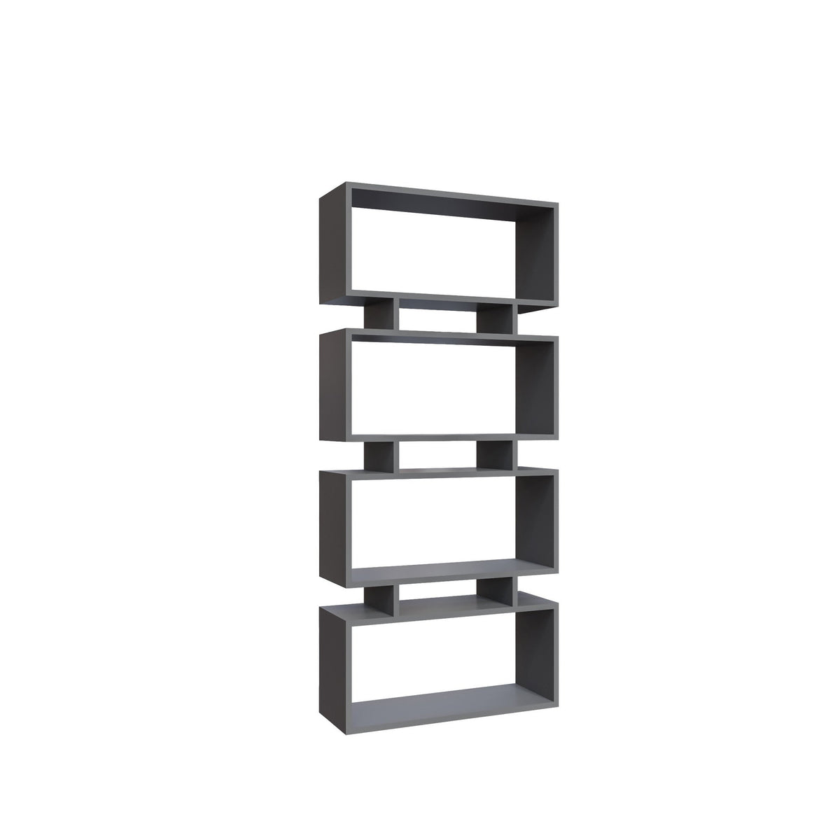 Biblioteca Langdon, gri antracit, PAL, 72x25x161 cm