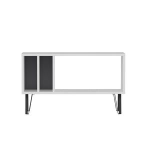 Comoda Tv Arven, alb/gri, PAL, 90x25x53 cm