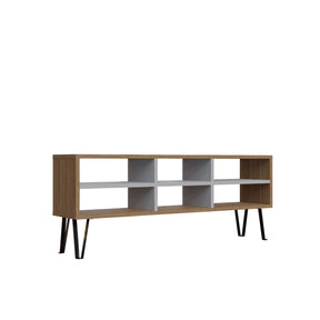 Comoda TV Judd, stejar/alb, PAL, 120x25x47 cm