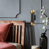 Lampa de perete Cut - 11810, metal, negru, 8x12x30 cm