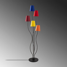 Lampa Bonibon-13232, multicolor, metal/material textil, 44x44x160 cm