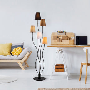 Lampa Bonibon-13233, multicolor, metal/material textil, 44x44x160 cm