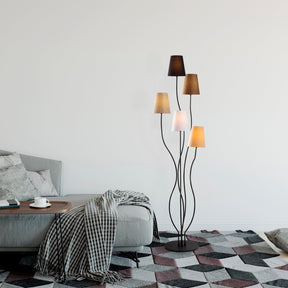 Lampa Bonibon-13233, multicolor, metal/material textil, 44x44x160 cm