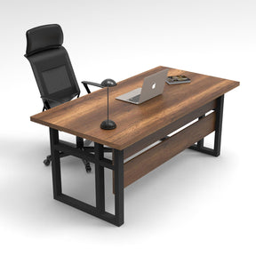 Birou MN01-BA, nuc/negru, PAL/metal, 180x90x73 cm