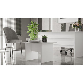 Masuta cafea 956LCS1203, alb, PAL melaminat, 60x50x46 cm