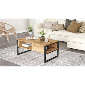 Masuta cafea ML34-A, stejar, PAL, 100x60x44 cm
