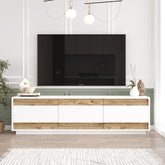 Comoda TV FR4-AW, alb/stejar, PAL, 180x45x49 cm